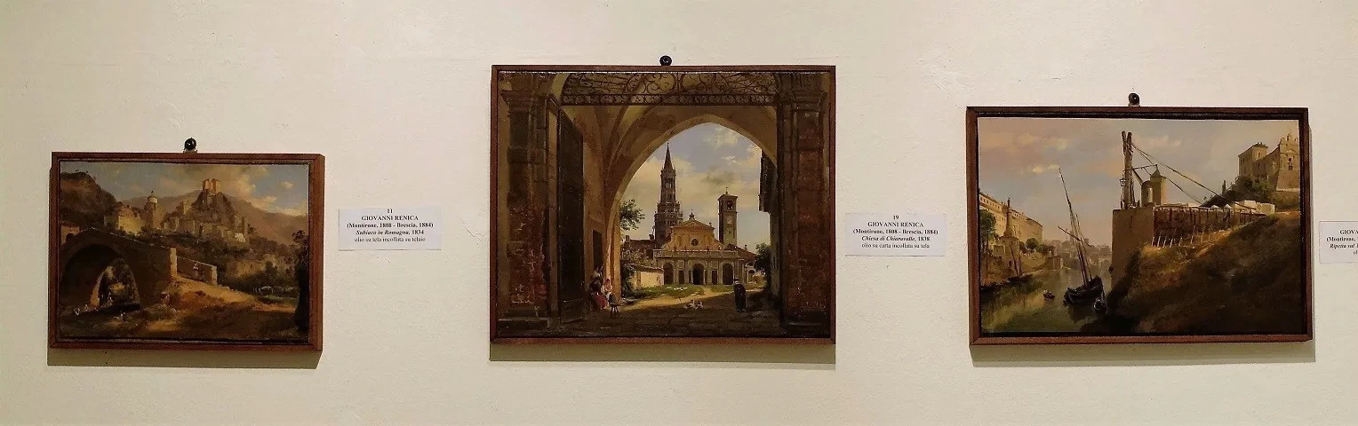  Tre dipnti esposti in mostra 